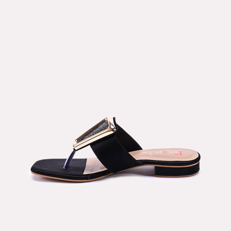 Black Fancy Flip Flops 0412810