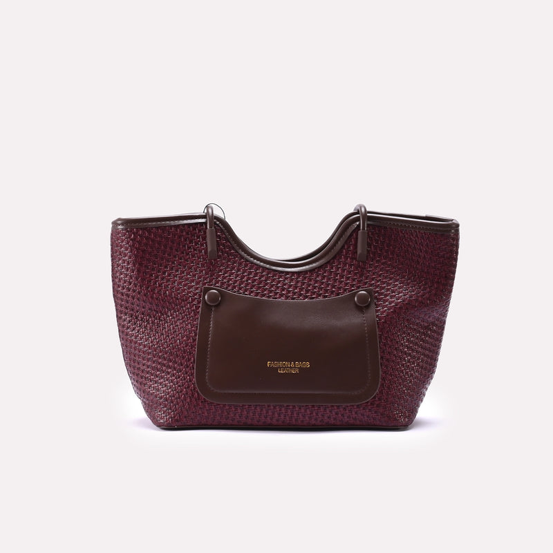 Casual Shoulder Bag Maroon 0331718