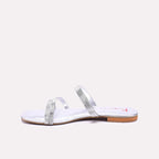 Silver Fancy Flat Slippers 0412789