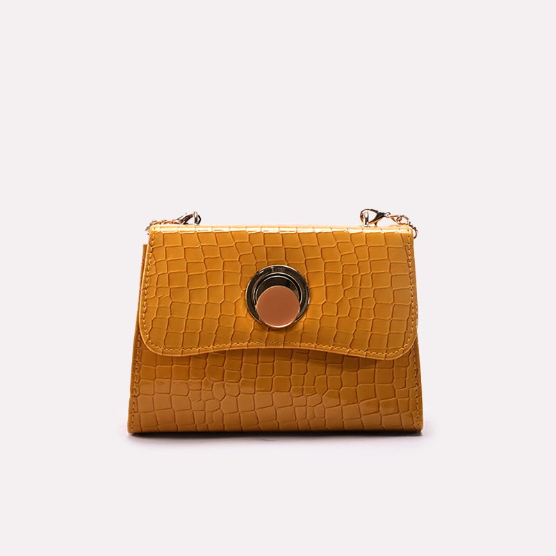 Casual Hand Bags Yellow 0322056