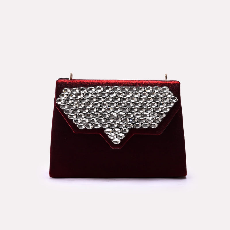 Casual Hand Bags Maroon 0322100