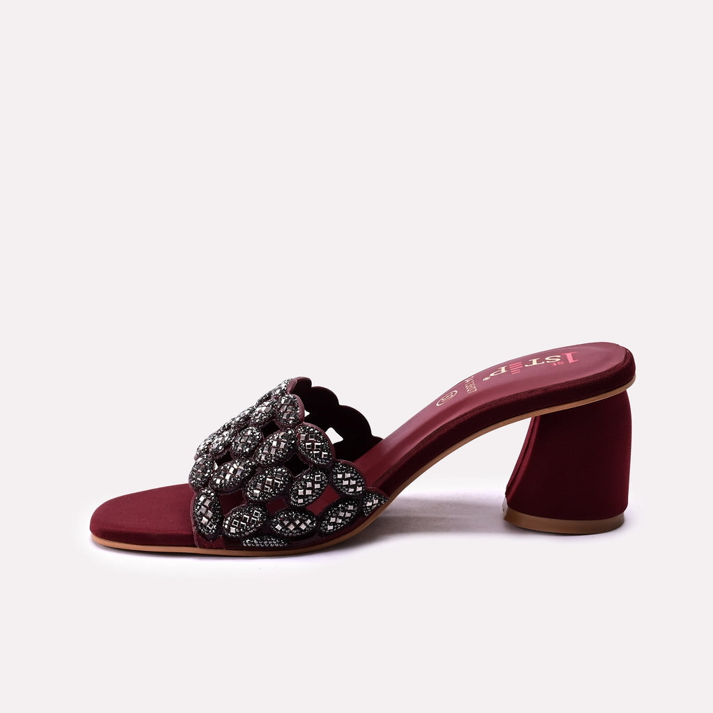 Fancy Slipper Maroon 0413607