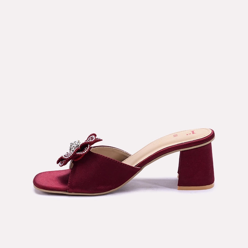 Maroon Fancy Slippers 0412759