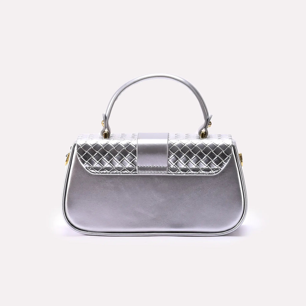 Casual Hand Bags Silver 0322158