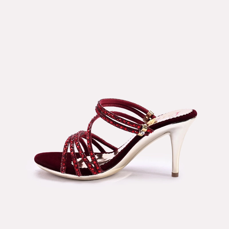Mahroon Bridal Sandal 0421412