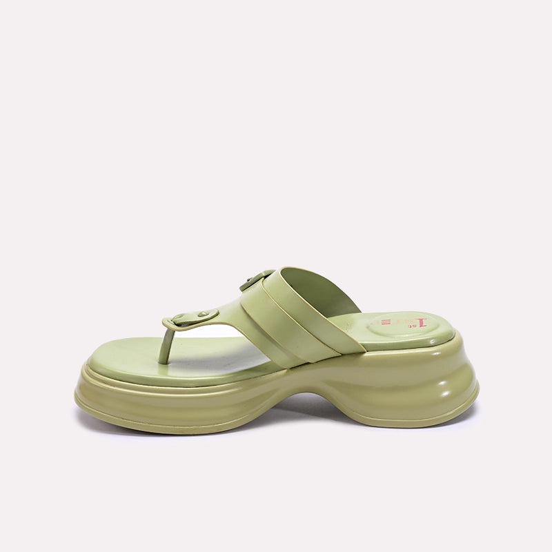 Green Chunky Flip Flops 0412902