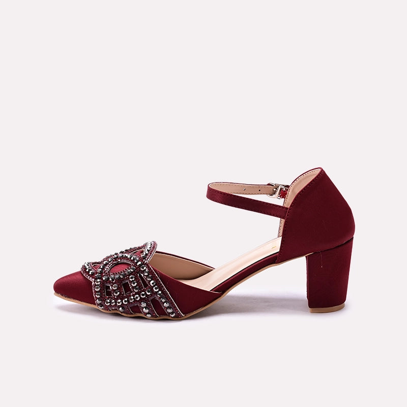 Fancy Sandal Maroon 0450131