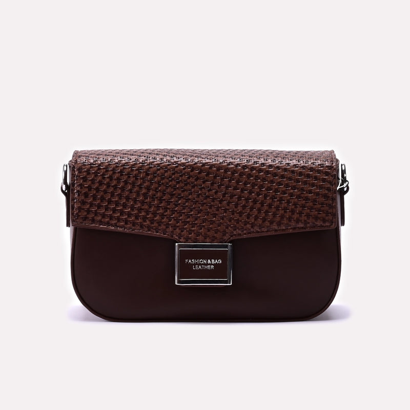 Casual Hand Bag Dark Brown 0322295