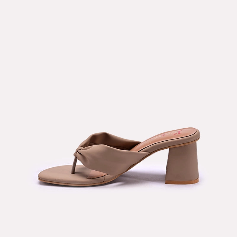 Fawn Womens Block Heel Casual Slippers 0413392