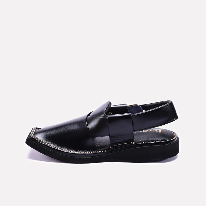 Kaptan Peshawari Sandal  Black 0141002