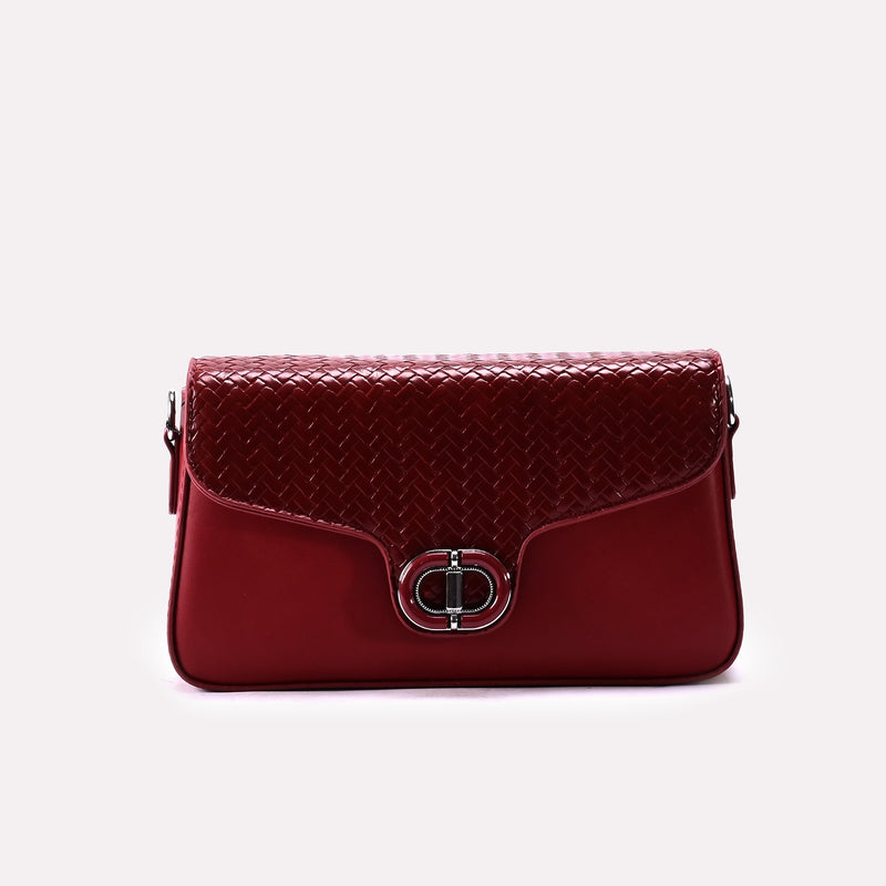 Casual Hand Bag Maroon 0322191