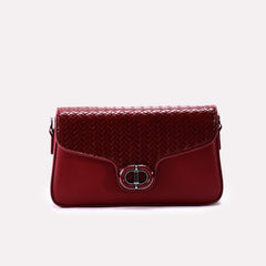 Casual Hand Bags Maroon 0322191