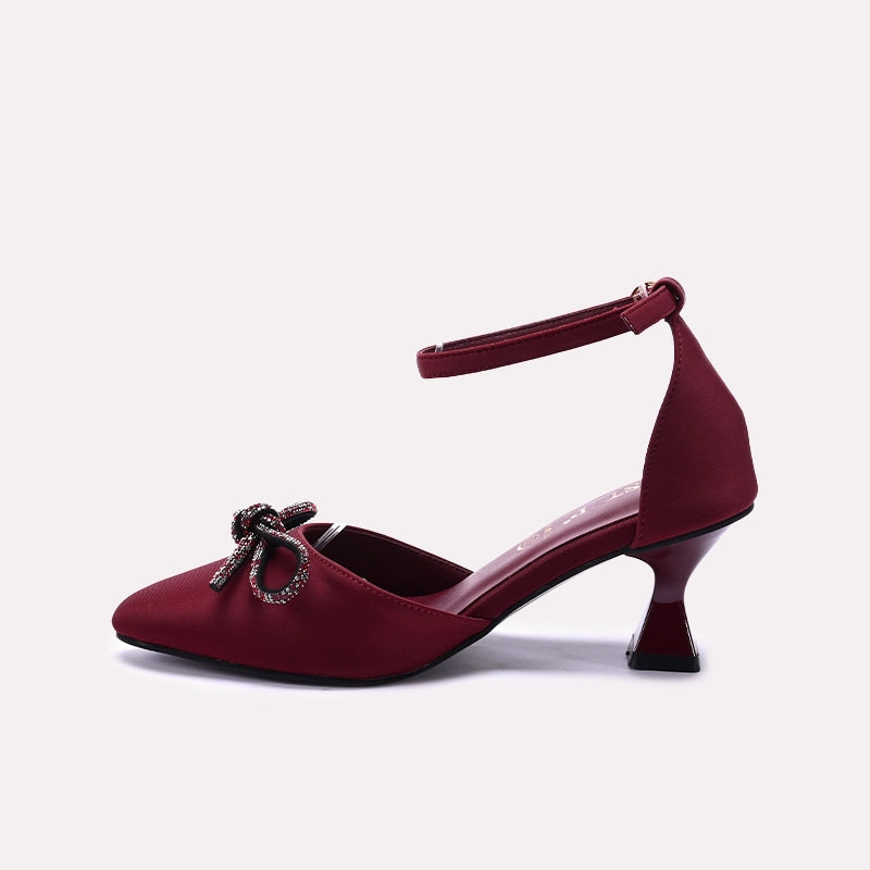 Fancy Court Shoes Maroon 0450121