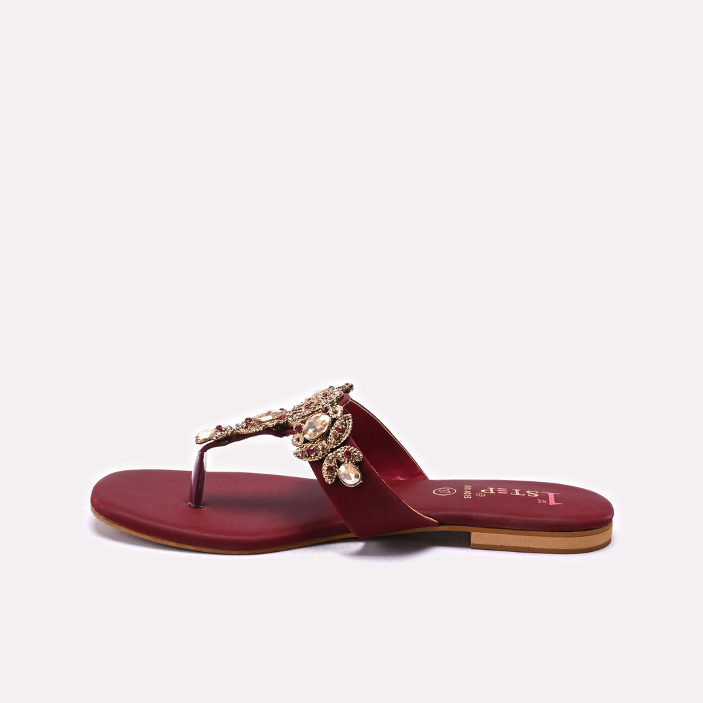 Fancy Slipper Maroon 0414018