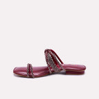 Maroon Fancy Slippers 0412846