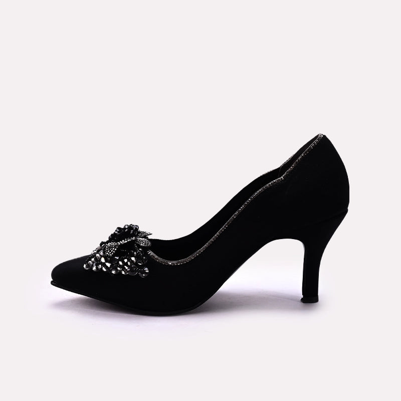 Bridal Court Shoes Black 0450067