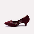 Bridal Court Shoes Maroon 0450057