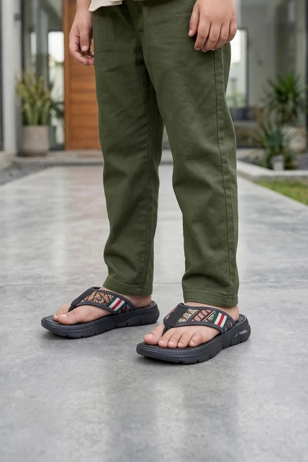 Boy Gray Casual Slippers 0630293