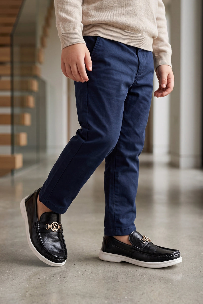 Boy Loafer Shoes Black 0610579