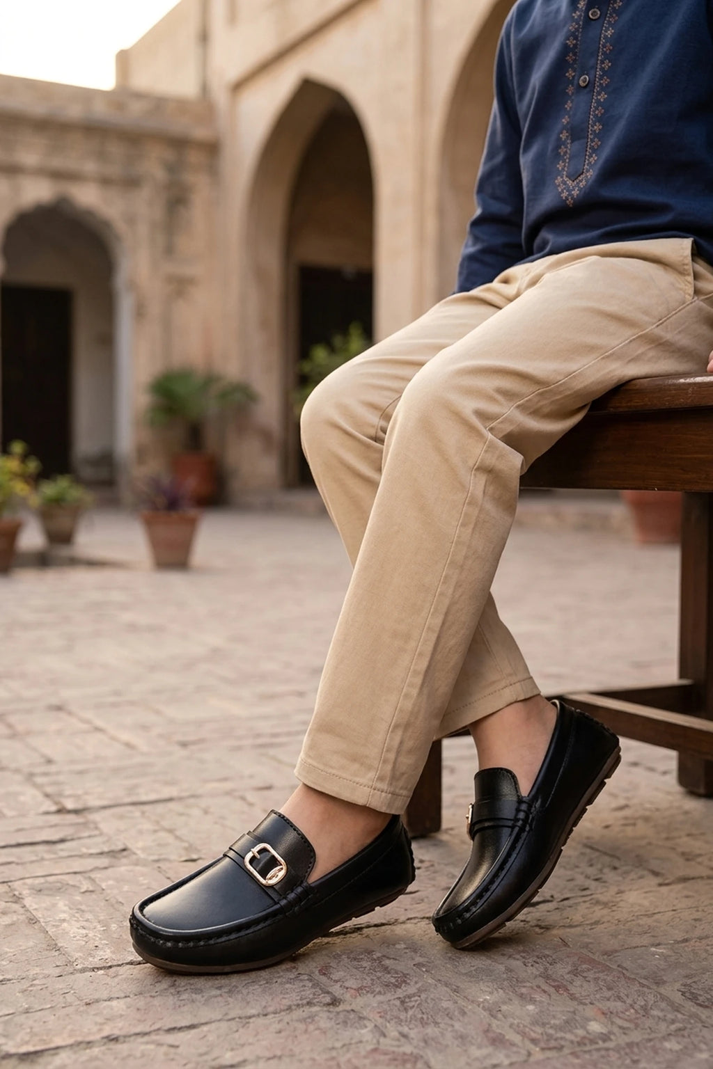 Boy Loafer Shoes Black 0610606