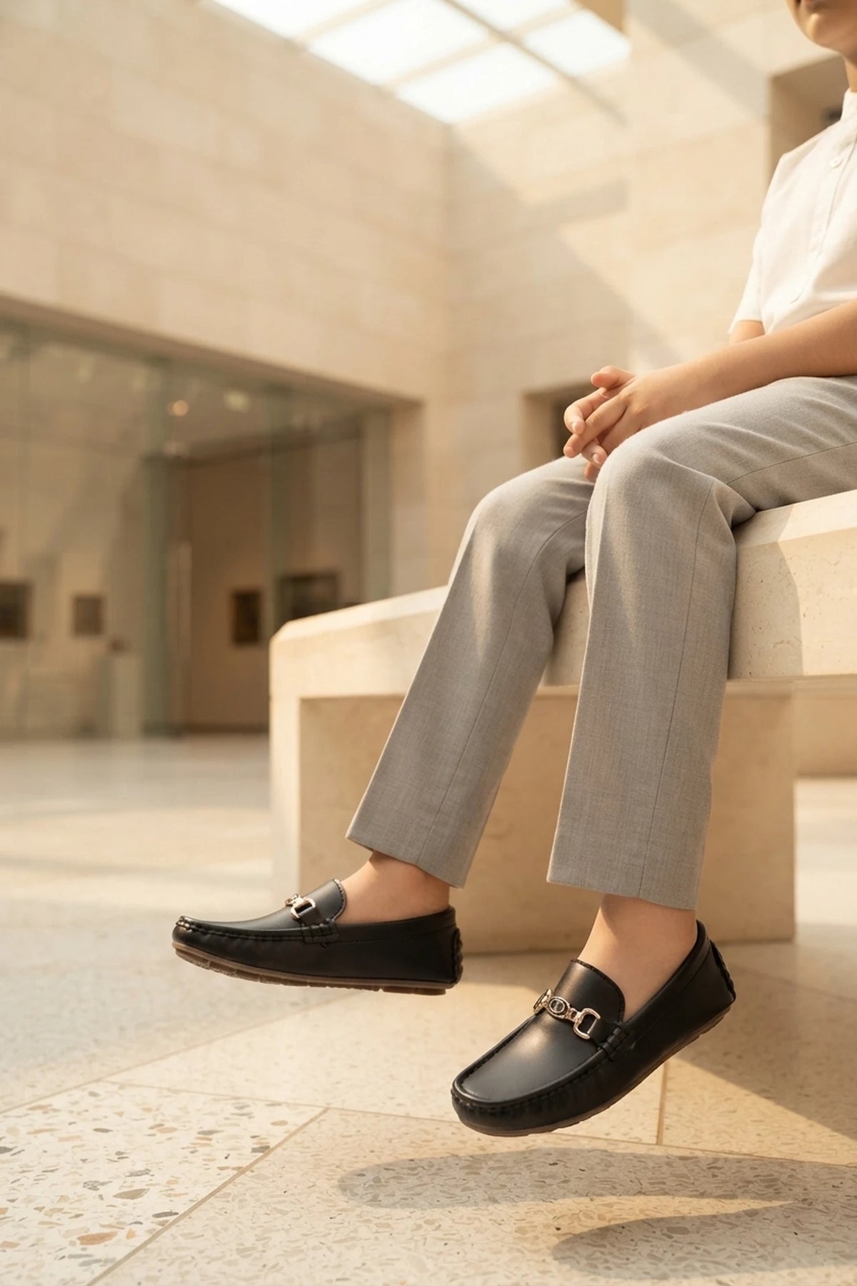 Boy Loafer Shoes Black 0610648