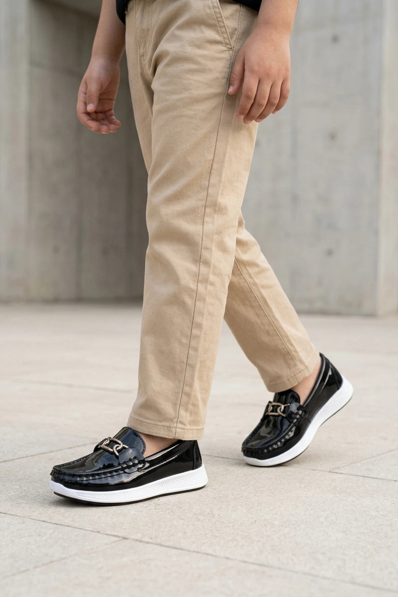 Boy Loafer Shoes Black 0610677