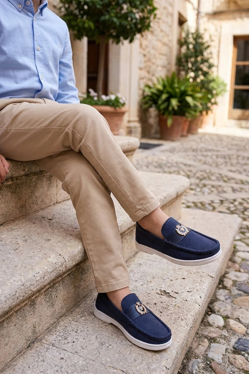 Boy Loafer Shoes Blue 0610577