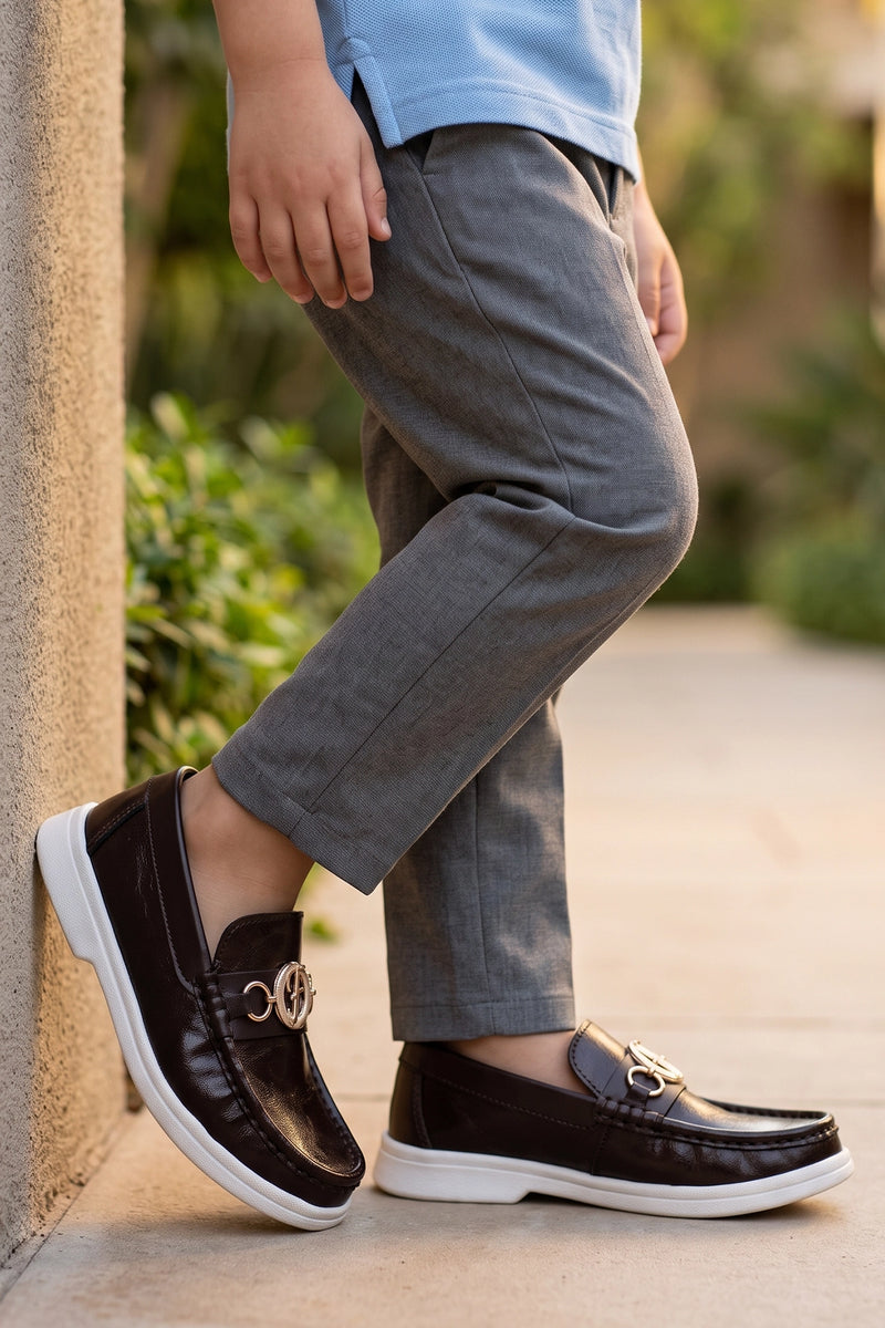 Boy Loafer Shoes Brown 0610578
