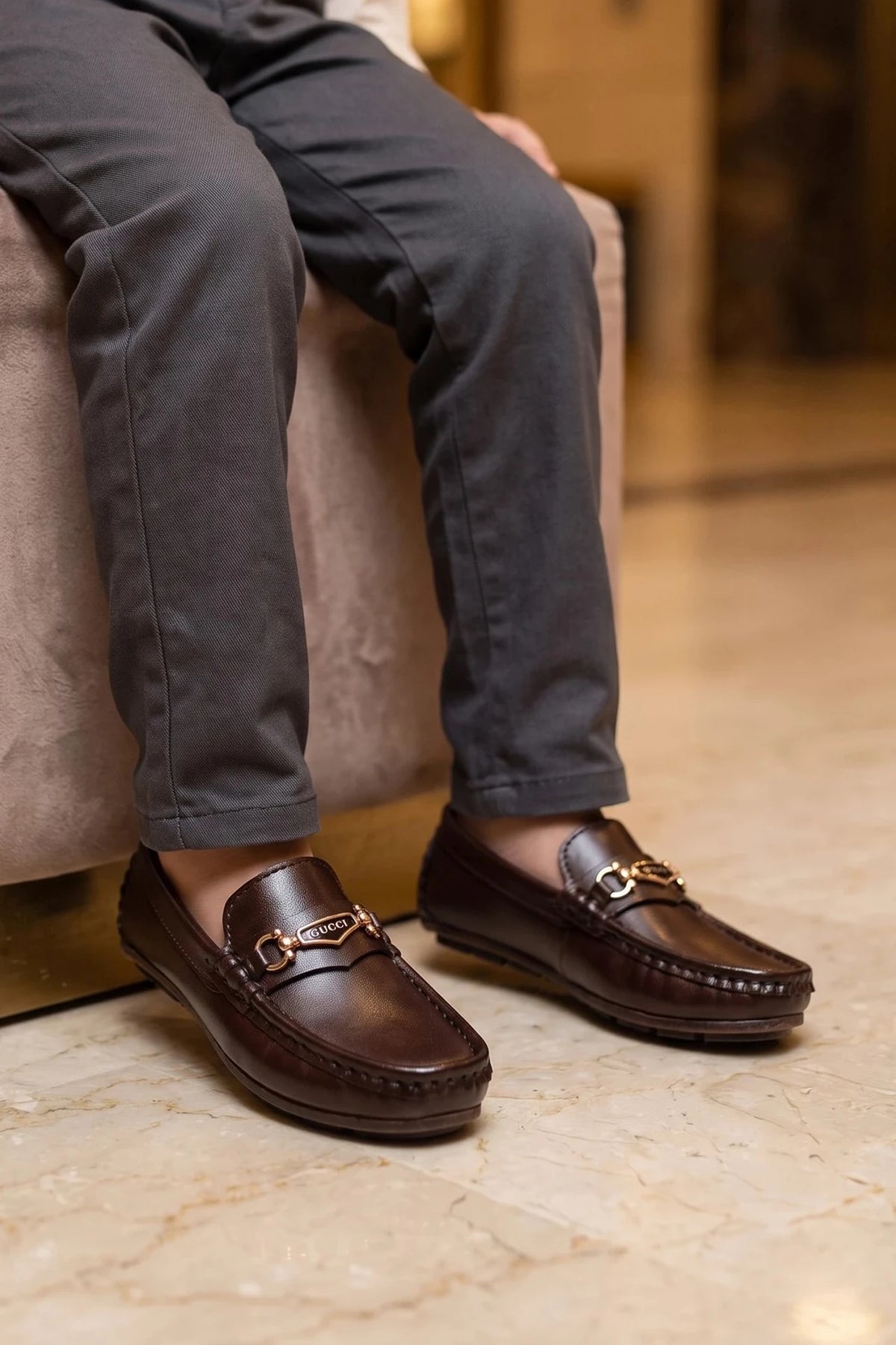 Boy Loafer Shoes Brown 0610605