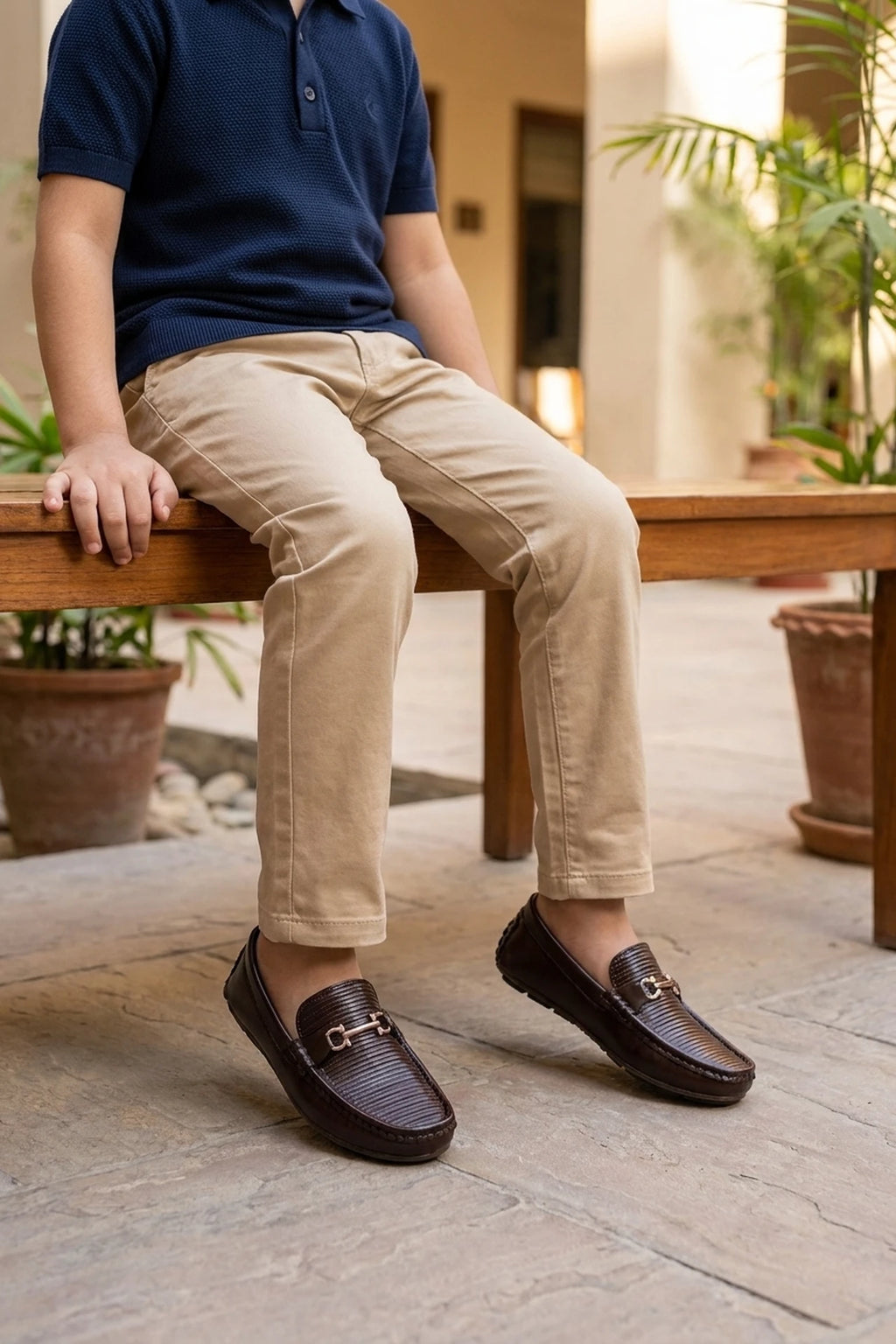 Boy Loafer Shoes Brown 0610627