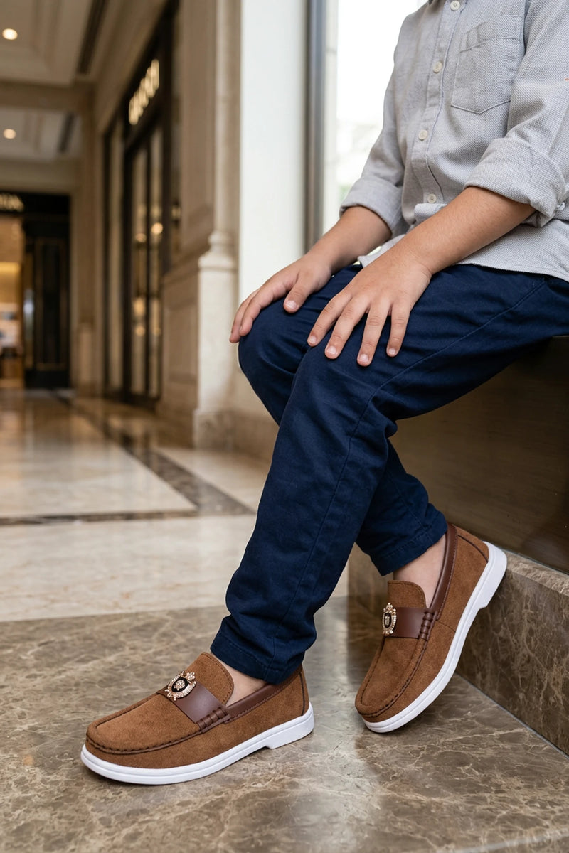 Boy Loafer Shoes Mustard 0610577