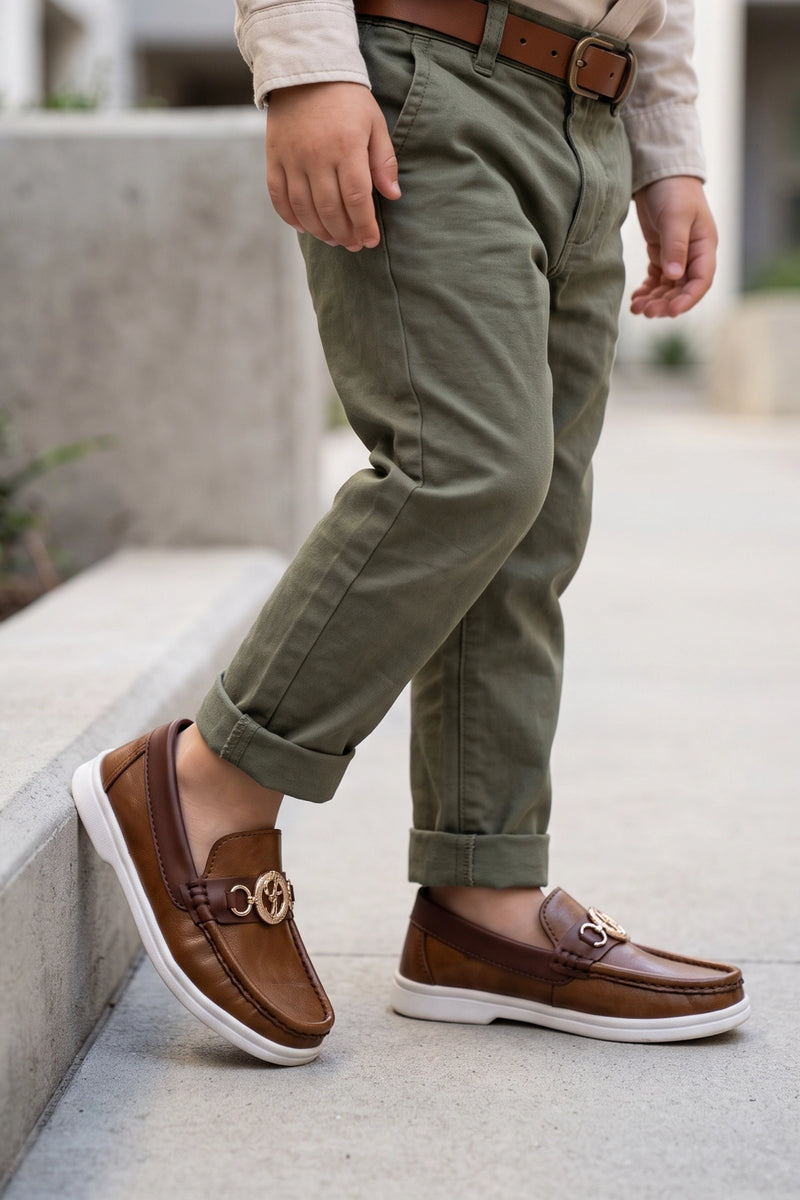 Boy Loafer Shoes Mustard 0610578