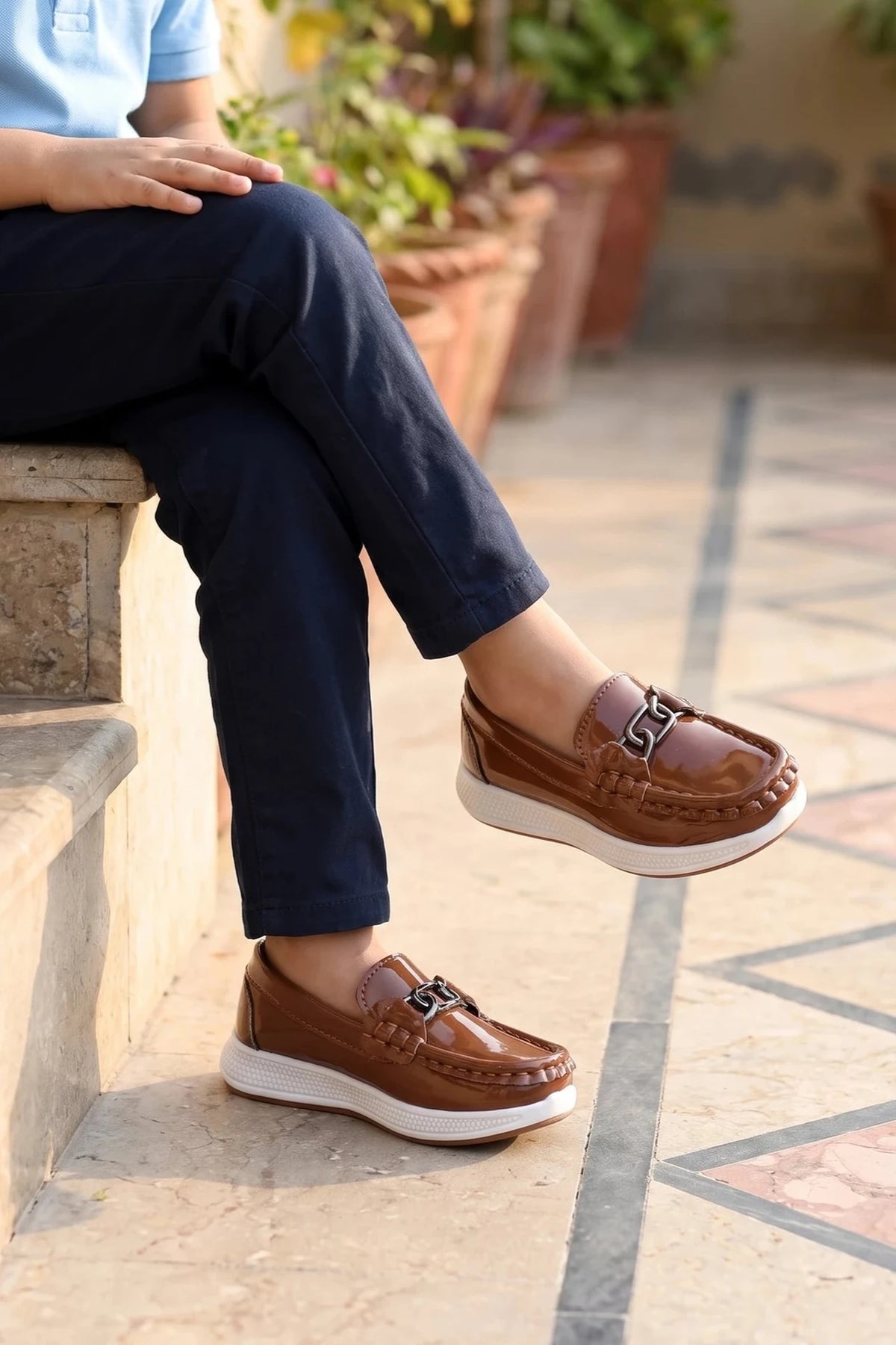 Boy Loafer Shoes Mustard 0610677
