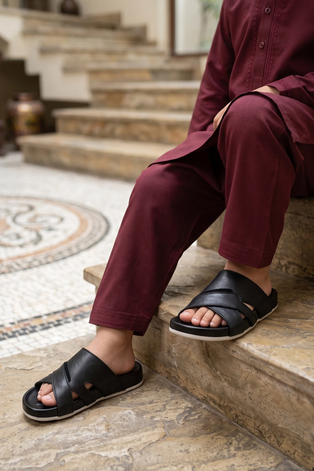 Boy Casual Slipper Black 0630327