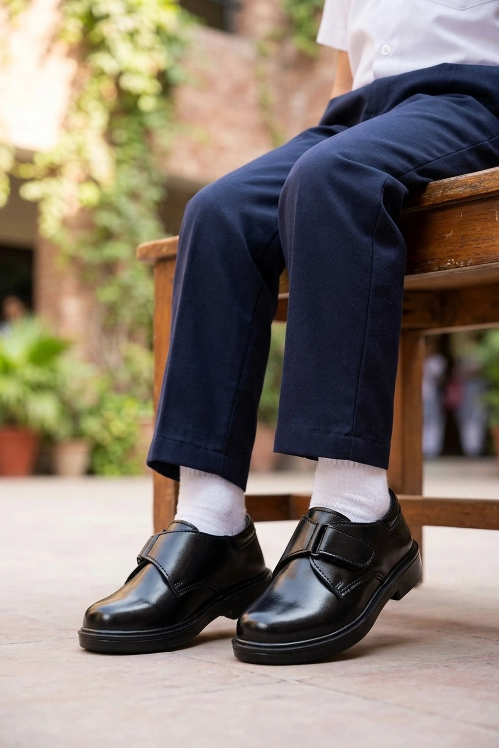 Boy School Shoes Black 0610465