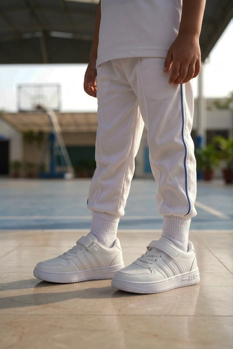 Baba School Shoes White 0650819