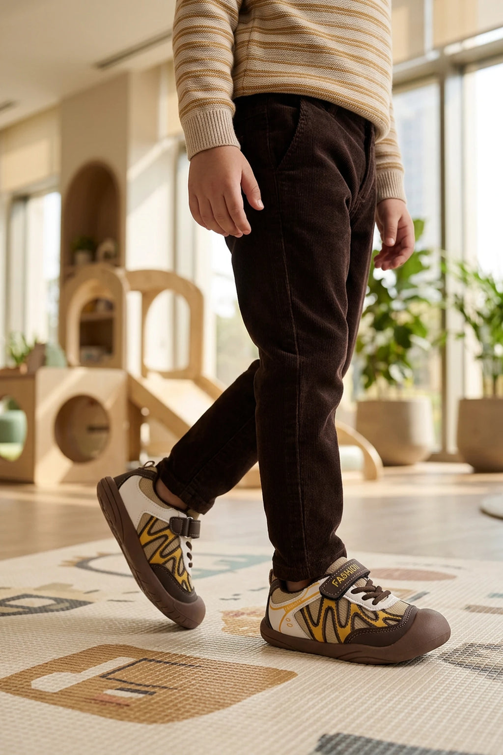 Boy Sneaker Shoes Brown 0640120