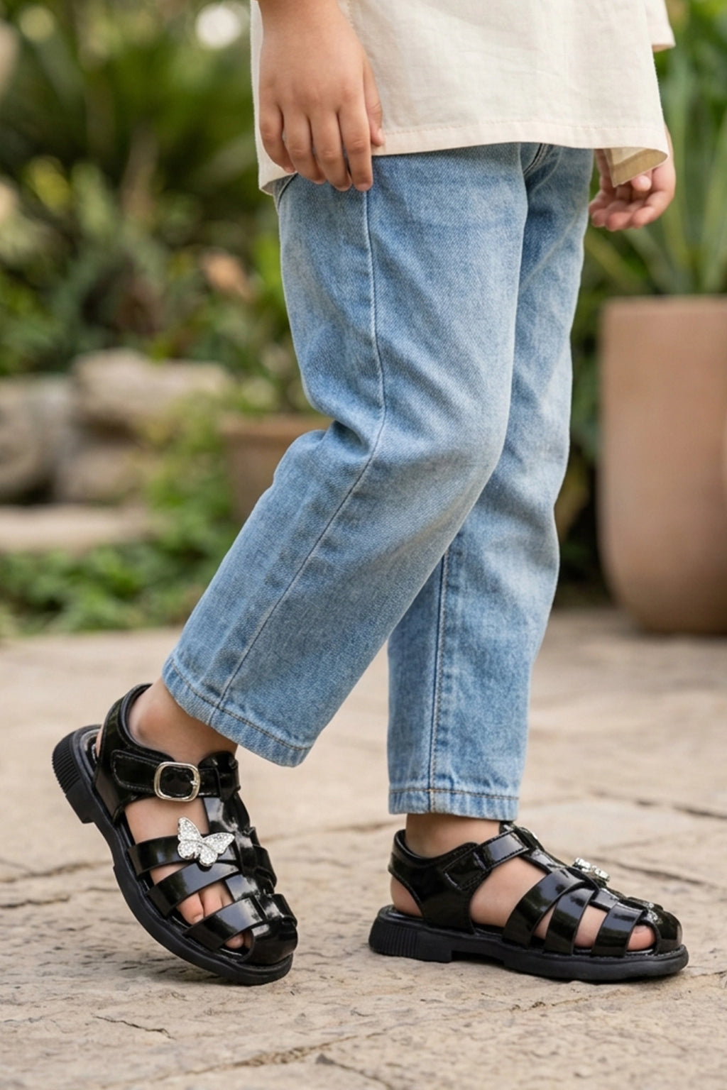 Baby Black Casual Sandal 0721040