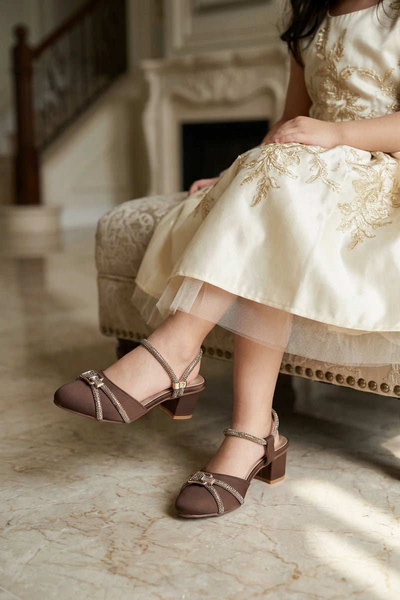 Girl Casual Pumps Brown 0710660