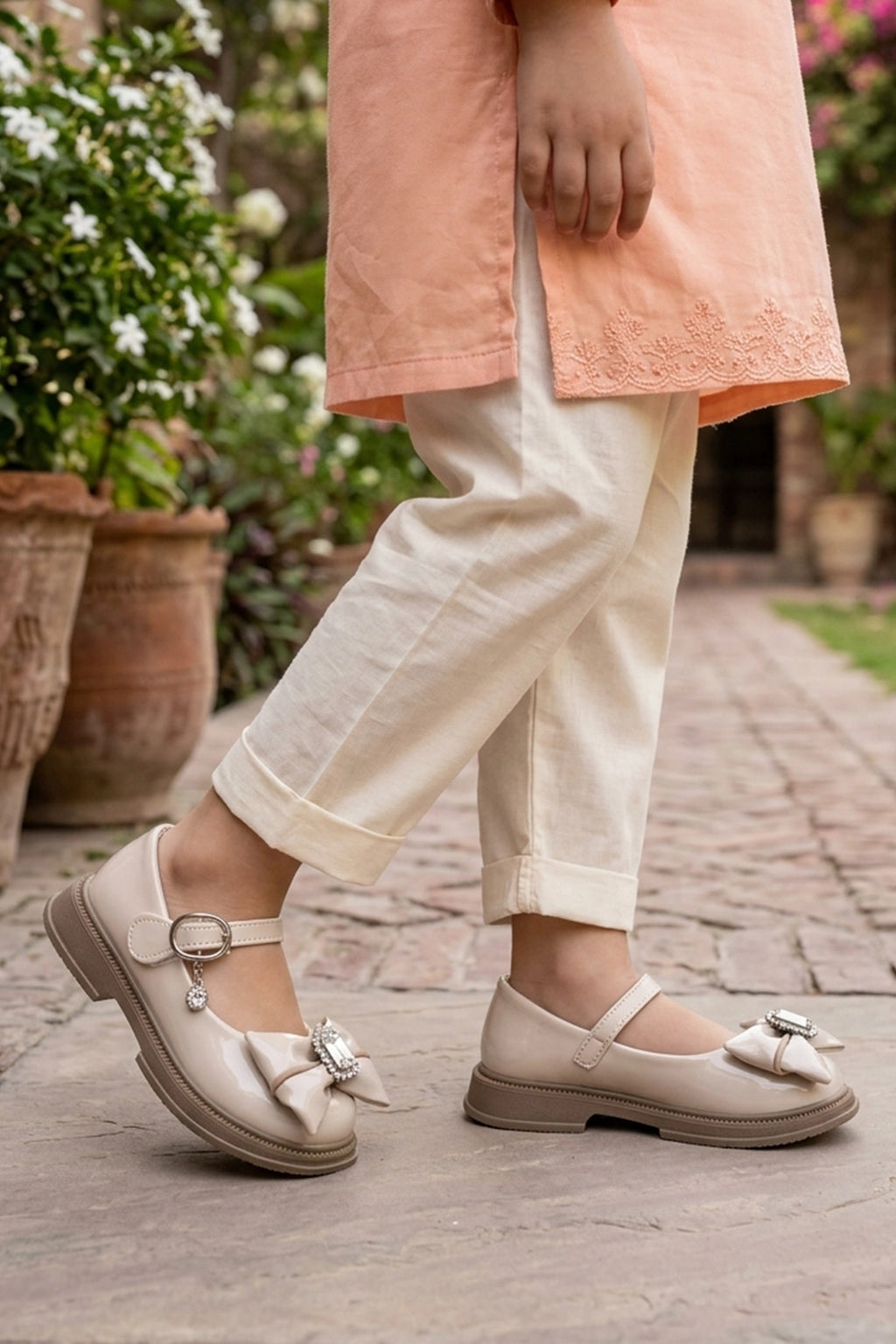 Girl Casual Pumps Fawn 0710625