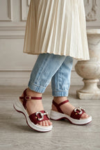 Girl Casual Sandal Maroon 0721203