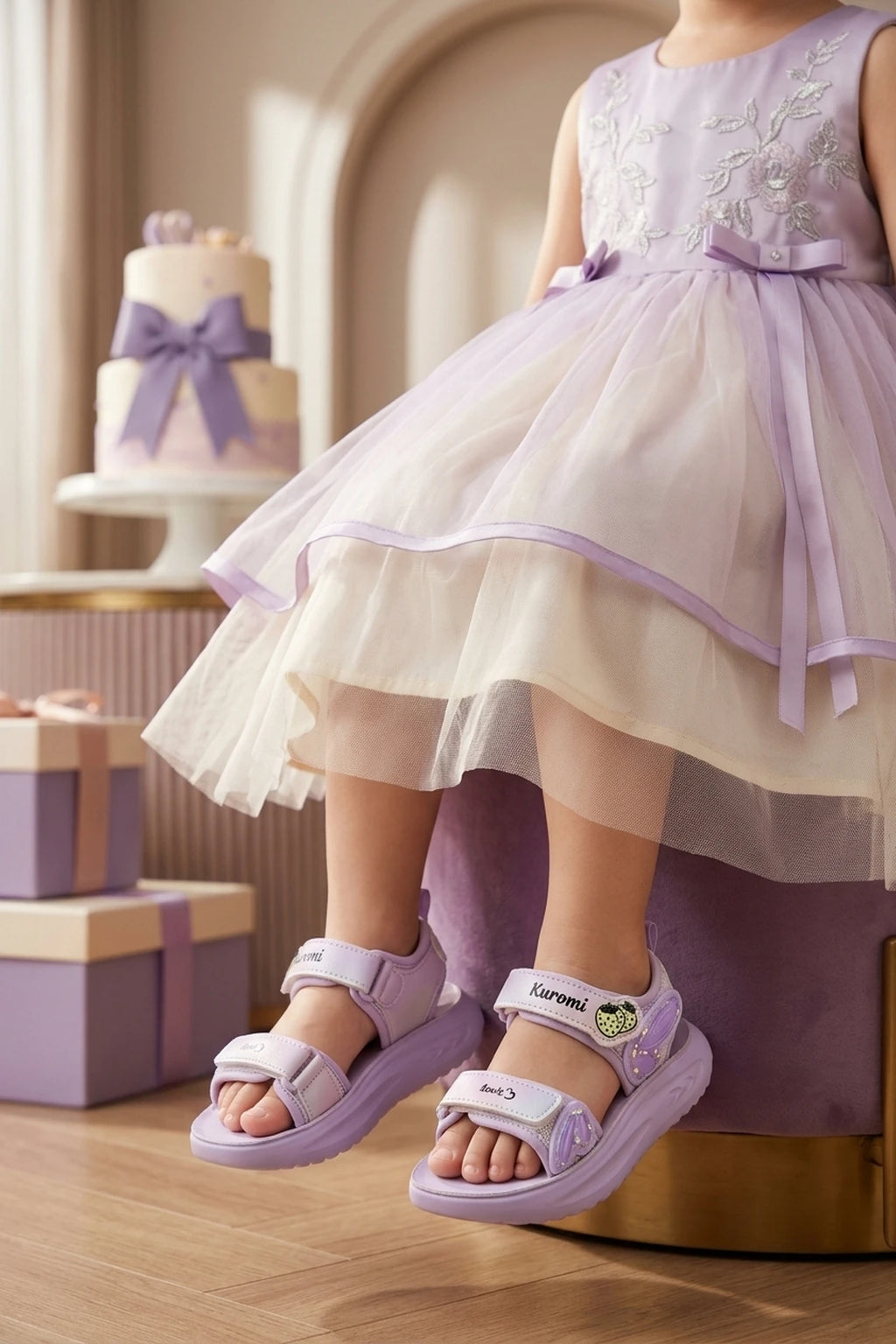 Girl Casual Sandal Purple 0721356