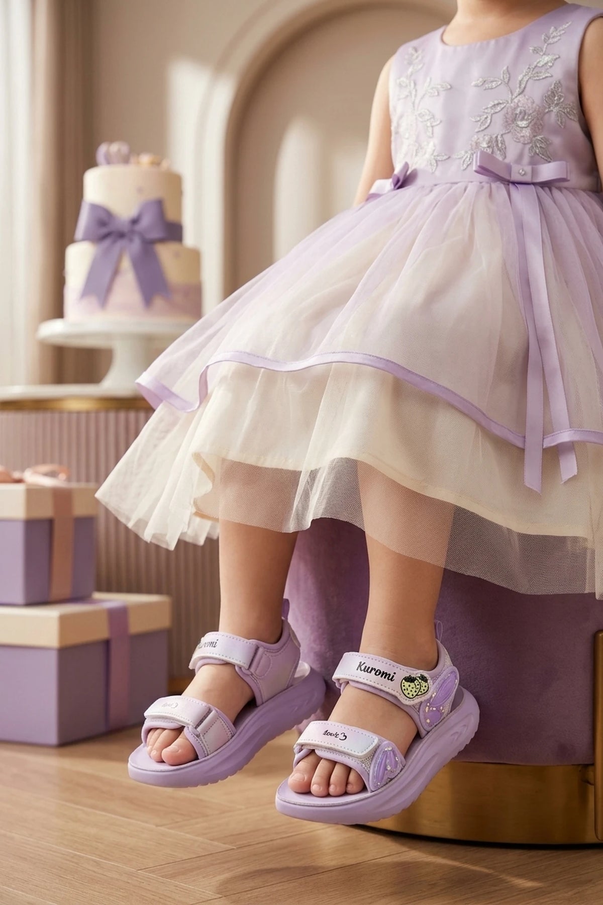 Girl Casual Sandal Purple 0721356