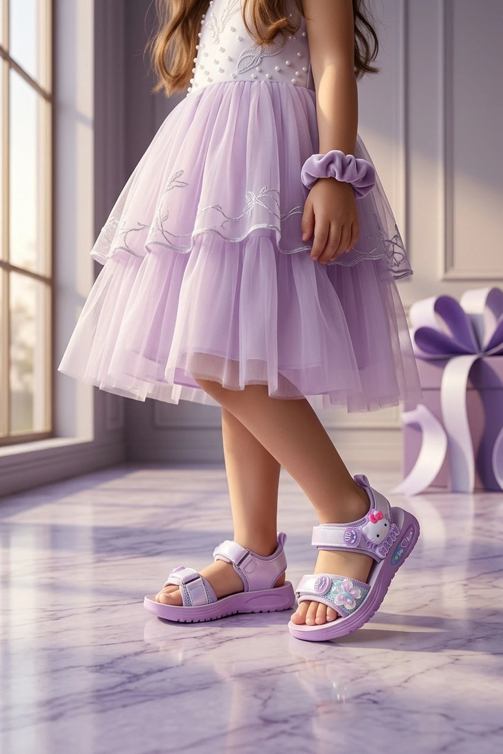 Girl Casual Sandal Purple 0721357