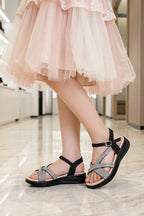 Girl Black Casual Sandals 0720916
