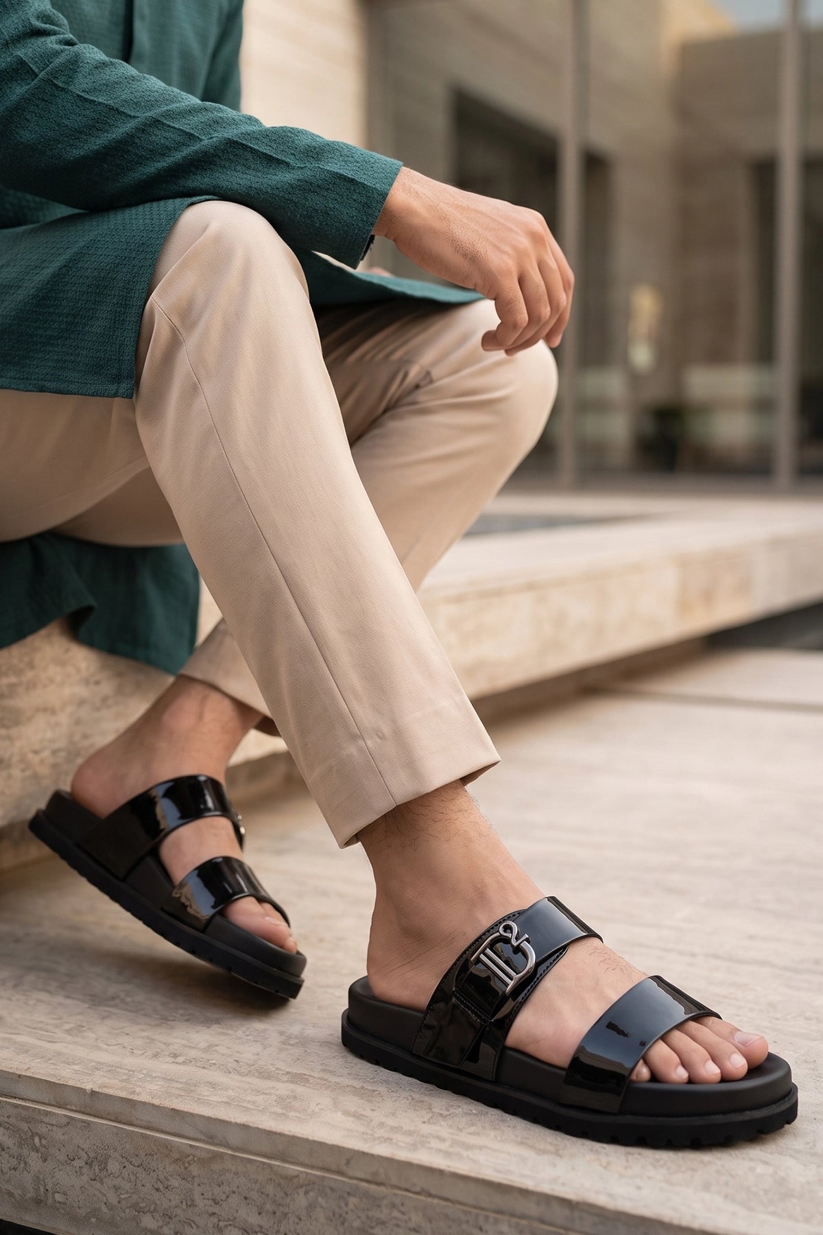 Black Casual Slippers 0151146
