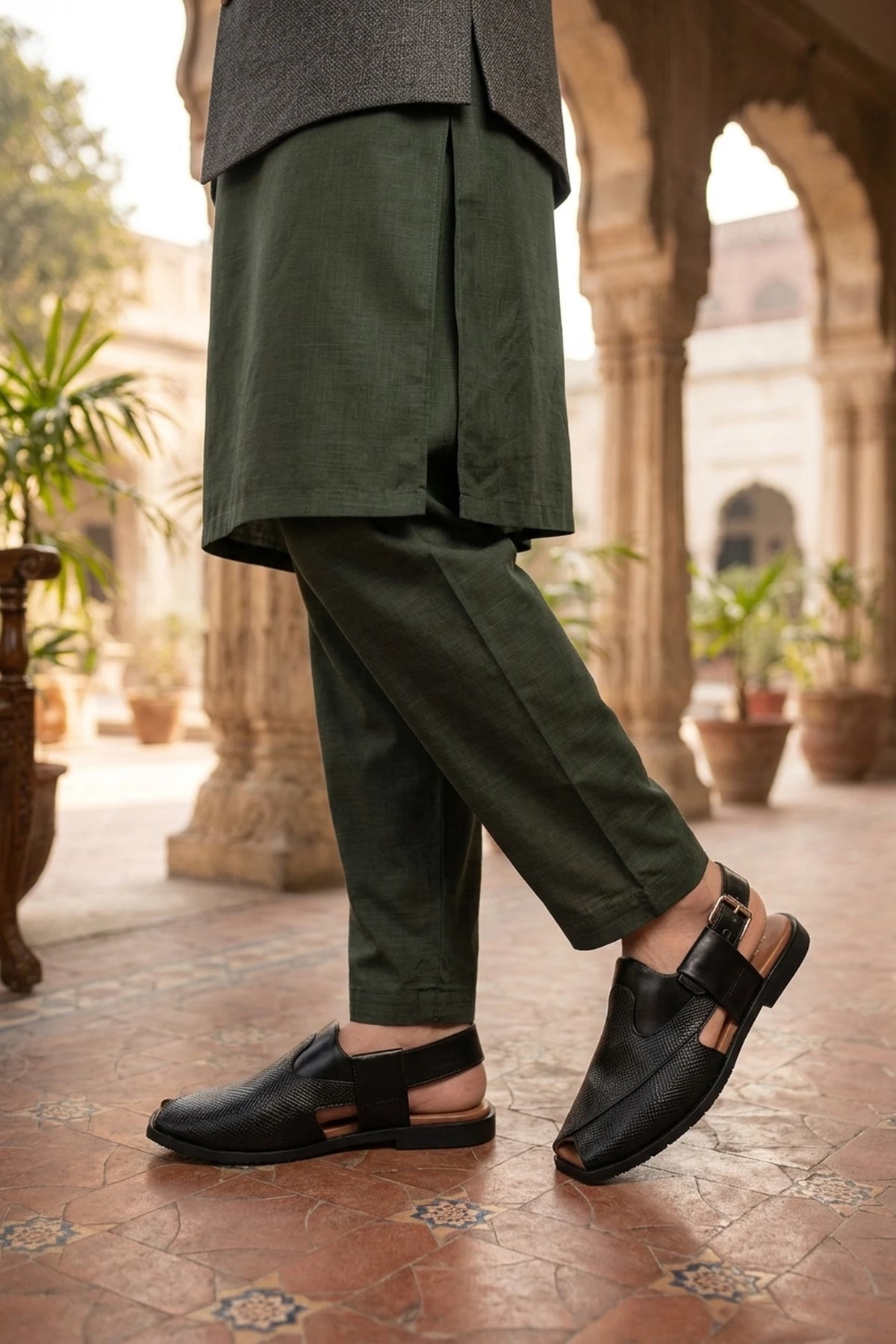 Black Comfy Peshawari Sandals 0141124