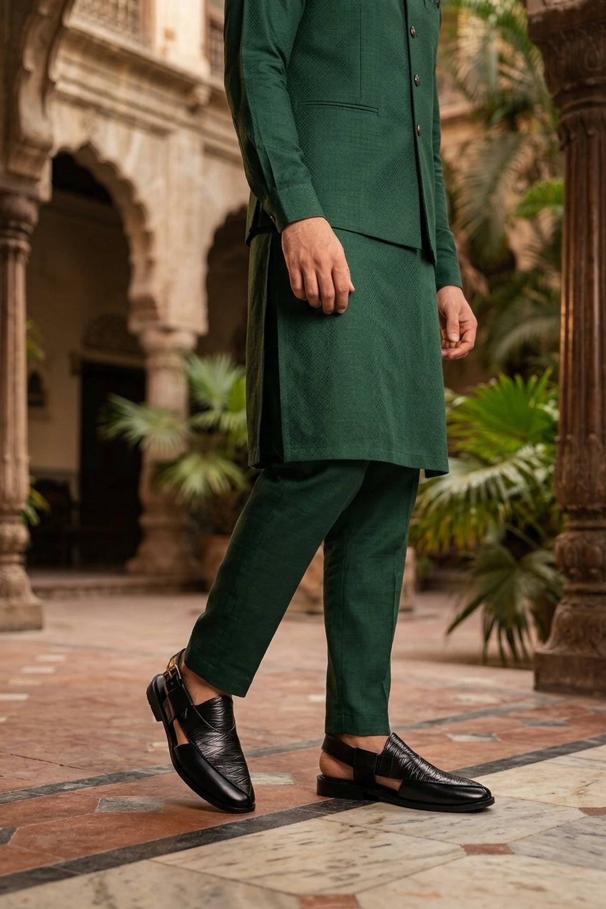 Black Fancy Peshawari Sandals 0141113