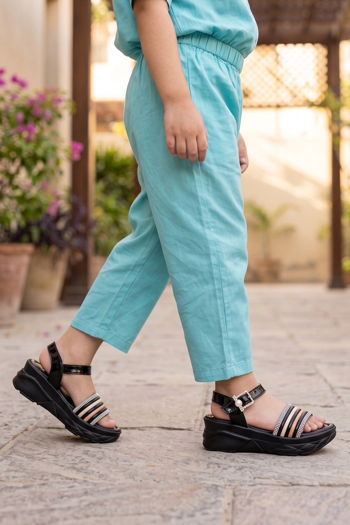 Black Fancy Sandal 0720820