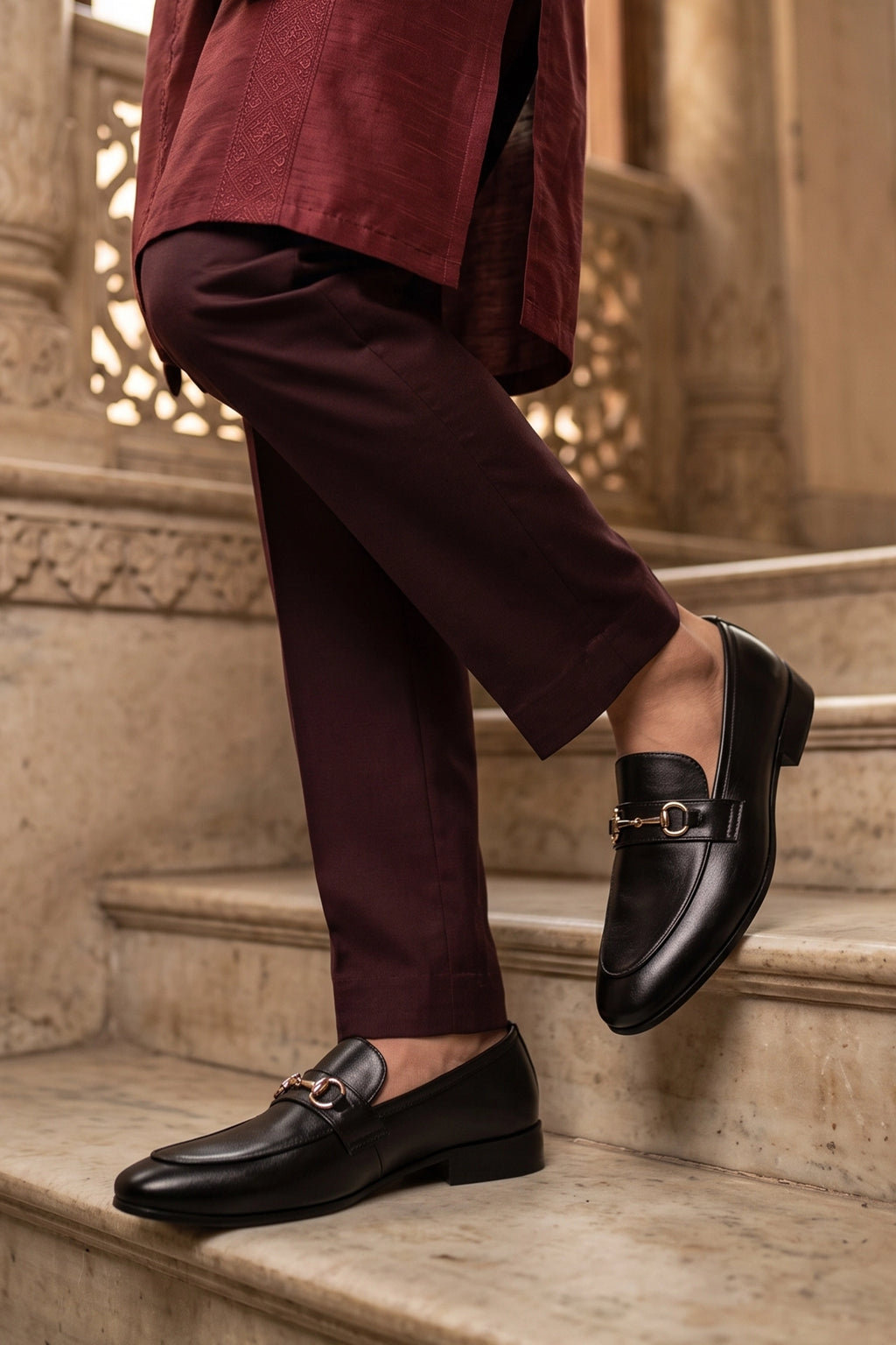 Black Horsebit Dress Shoes 0111347